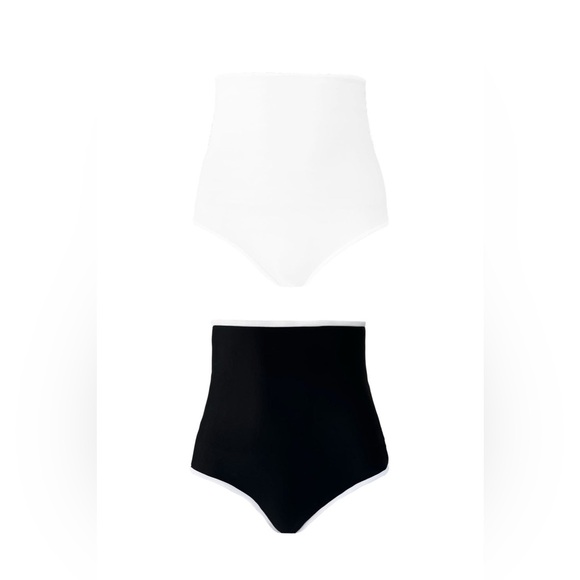 NWT sz 6 Baiia Coco One Shoulder High Waisted Bikini Reversible Swimsuit 3pc - Picture 5 of 12